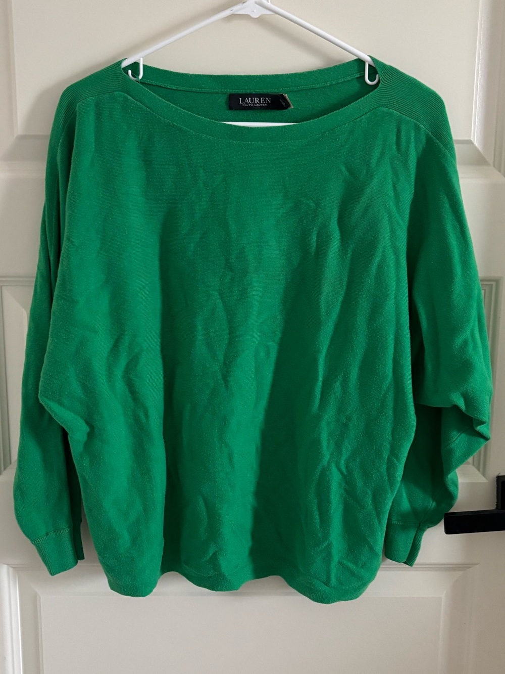 Lauren Ralph Lauren Women's Bright Green Crewneck Sweater